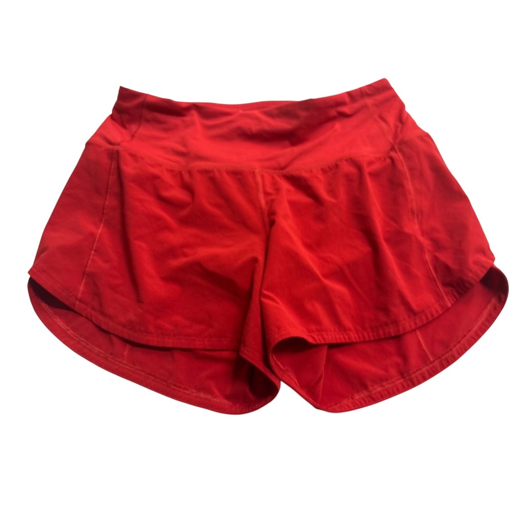 Lululemon Speed Up Low-Rise Lined Short 2.5 Red LW7BJ8T Size 6